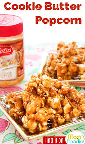 Cookie Butter Popcorn Butter Popcorn Delicious Snacks Recipes Biscoff Recipes
