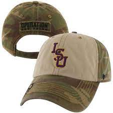 47 Brand Lsu Tigers Operation Hat Trick Gordie Adjustable Hat Camo Natural Lsu Outfits Lsu Hat Lsu