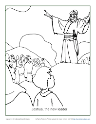 This is another illustration in our bible heroes coloring book. Joshua The New Leader Coloring Page
