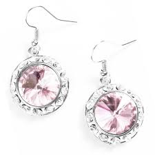 Turn On The Sparkle Pink Gem Earrings Gem Earrings Pink Gem Stylish Earring