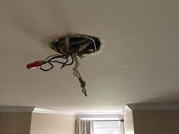 Not only must you ensure the brace bar connects to the ceiling. Electrical Wiring In Ceiling Junction Box Home Improvement Stack Exchange