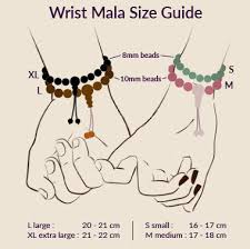 mala bracelet size guide 4 sizes of wrist mala