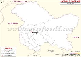 26 october 1947, founder of sri nagar state = ashokudu. Jammu Kashmir Outline Map