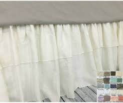 Check spelling or type a new query. Linen Bed Skirt With Double Layered Ruffles 80 Colors And Etsy Bedskirt Linen Bedding Ruffle Bed Skirts