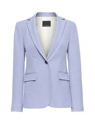 Petite Long And Lean Fit Machine Washable Birdseye Blazer Banana Republic Refined Clothing Business Casual Outfits Women