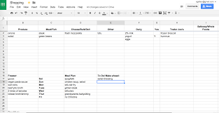 How I Use Google Sheets For Meal Planning Meal Planning Template Google Sheets Meal Planner Template