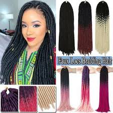 High temperature african braiding kanekalon hair, usually 16 stunning photos of colored box braids, the summer protective style trend taking over instagram. Multi Colors Crochet Braid Faux Locs Dreadlocks Hair 24 20roots Hair Extensions 6 30 Picclick Uk