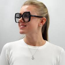 New 💯 OriginalGucci Sunglasses GG0472S 001 Black Light Gray Gradient  Sunglasses