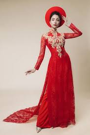 Vải lụa in co giãn, mềm rũ mát. 20 Máº«u Ao Dai CÆ°á»›i Mau Ä'á» Hot Nháº¥t 2019 Co Dau Khong Thá»ƒ Bá» Qua