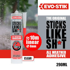 Evo-Stik, collante trasparente Sticks Like Sh*t da 290 ml : Amazon.it:  Fai da te