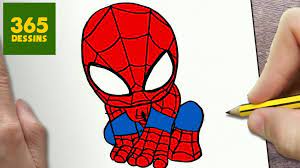 Ce dessin de spiderman n'attend plus qu'une seule chose : Comment Dessiner Spiderman Kawaii Etape Par Etape Dessins Kawaii Facile Social Useful Stuff Handy Tips