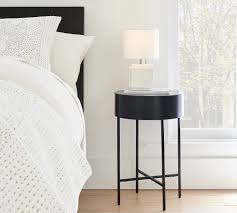 Shop our modern metal nightstands. Jean 16 Round Metal Nightstand Pottery Barn