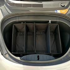 Electric cars simplify and shrink the drive train down to a couple motors which means the typical cargo coverin this case via a trunk, but in my model s they didn't provide the rear cargo cover and it was always too pricey after the fact. Model 3 Front Trunk Frunk Organizer For 2017 2021 From 49