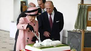 'the queen uses enormous ceremonial sword to cut royal birthday cake at eden project'the queen was presented with a giant cake in cornwall to celebrate her. The Queen Is Celebrating Her 92nd Birthday In Surprising Style This Weekend