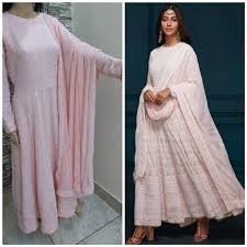 So, this diwali you also turn into fashion updated women by choosing any floral print anarkali. Beautiful Heavy Chikankari Anarkali Dress With Dupatta And Etsy