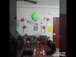 Husband simple wall birthday decoration at home. Simple N Easy Decorative Ideas For Husband S Birthday Diy Youtube