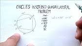 If a triangle is inscribed in a circle so that its side is a diameter, then the triangle is a right triangle. Geometry 15 2 Angles In Inscribed Quadrilaterals Youtube