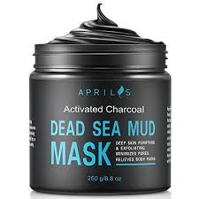 Dead Sea Mud Mask With Activated Charcoal Deep Cleansing Clay Face Mask For Reduction In Pores Spots Blackheads Acne Rej Mud Mask Acne Face Mask Clay Face Mask