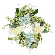 Hydrangea arrangements consistently make the list of flower magazine's most popular floral features. Vickerman 24 Artificial Green Hydrangea Berry Wreath Target