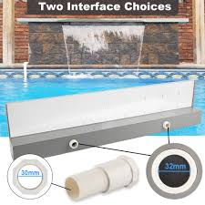 Actual paint colors may vary slightly from samples below due to surface texture and lighting. Lighted Rgb Led Waterfall Spillway For Garden Koi Pond Swimming Pool Outdoor Decoration Pondo 35 5 Acrylic Pool Fountain With 7 Color Remote Changing Outdoor Decor Patio Lawn Garden Fcteutonia05 De