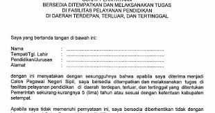 Demikian surat pernyataan ini saya buat dengan sebenarnya tanpa ada paksaan dari siapapun. Inilah Format Resmi Surat Pernyataan Bersedia Ditempatkan Di 3t Untuk Casn Ggd Kembdikbud Tahun 2016 Blog Pak Pandani