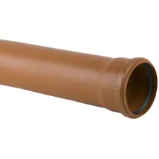 Brett Martin 110mm Single Socket Underground Drain Pipe