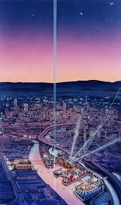Space City Proposed Theme Park Manchester Uk Client Waisman Dewar Grout Carter Inc Architectura Illustrated By Wendy White Space City City Dewar
