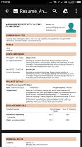 Resume Pdf Maker Cv Builder For Android Download