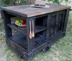 30 Rustic Diy Kitchen Island Ideas Rustic Kitchen Island Homemade Kitchen Island Rustic Modern Kitchen