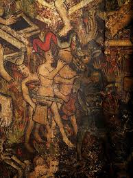 Coventry S 12th Century Holy Trinity Church Contains A Remarkable Example Of English Medieval Church Wall Painting The Doom D Medieval Art Painting Medieval