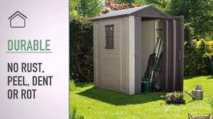 Buy keter bike sheds and get the best deals at the lowest prices on ebay! Factor 4x6 Plastic Sheds Keter Youtube