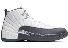 Sporting a classic theme, the model is composed of premium white leather uppers with contrasting grey applied on the forefoot, lining, heel tabs and rubber outsole. Jordan 12 Retro White Dark Grey 130690 160