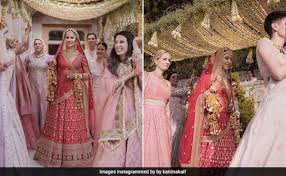 For Katrina Kaif And Vicky Kaushal's Wedding, Katrina Kaif's Sisters Wore  Stunning Lehengas In Shades Of Pink