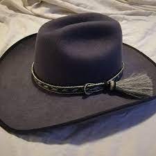Turquoise Cinnamon Brown Horsehair Hat Band Large Side Etsy Hat Bands Hat Band Cowboy Hats