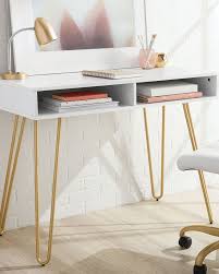 23 Stylish Desks That Will Actually Fit In Your Tiny Apartment Desks For Small Spaces Bedroom Desk Cheap Office Furniture