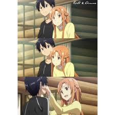 At the farmhouse where kirito had rented his space, he showed the bathroom to asuna and warned her that . Kirito Asuna Facebook