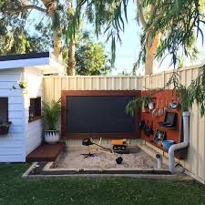 Diy Ideen Zum Selbermachen Eines Kinderspielbereichs Sandkasten Garten Garten Spielplatz Spielhaus Garten