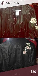 Brand New Charlotte Russe Leather Floral Jacket Floral Jacket Leather Floral Jackets