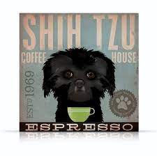 Shih Tzu Coffee Company Small Dog Roast Original Graphic Etsy Shih Tzu Black Dog Coffee Small Dogs