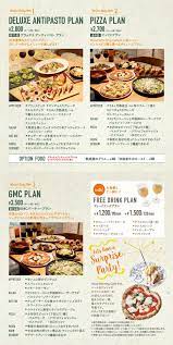 グッドモーニングカフェ gmc lumine池袋店からのお知らせ イタリアンカフェ メニューデザイン カフェ