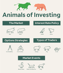 The global community for designers and creative professionals. Stock Market Menagerie Bulls Vs Bears Unicorns Ticker Tape