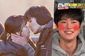 Thanks #runningman #spartace #runningmanmembers yoo jae suk haha ji suk jin kim jong kook kang gary lee kwang soo song ji hyo jeon so min yang se c. Jun So Min Confesses Co Star Kim Ji Suk Made Her Heart Flutter Chooses Between Him And Gong Myung On Running Man Soompi