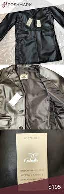Men S Large Italian Black Leather Jacket Nwt Black Leather Jacket Leather Jacket Black Leather