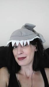 Thrift-shop toy with goggles and hats