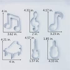Our mickey letter g cookie cutter set is primarily made to cut fondant to decorate treats such as cookies, cupcakes, cakes, rice krispie treats . Buy Liliao Music Cookie Cutter Set 6 Piece Violin Piano Electric Guitar Music Note G Clef And Eighth Note Biscuit Fondant Cutters Stainless Steel Online In Germany B085h9d8nq