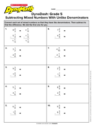 The easiest will keep the denominators the same and the numerators between 1 and 9. Mixed Numbers