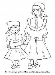 Hungary Coloring Pages Hungary World Thinking Day Coloring Pages