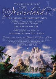 Peter Pan Invitation Quinceanera Themes Sweet 16 Winter 4th Birthday Parties