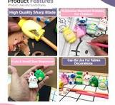 4 Pcs Cute Pencil Sharpener Cartoon Bear Pencil Sharpener