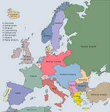 What is different is that there a number of empires also on the map. File Europe 1914 Pre Ww1 Coloured And Labelled Svg Wikipedia